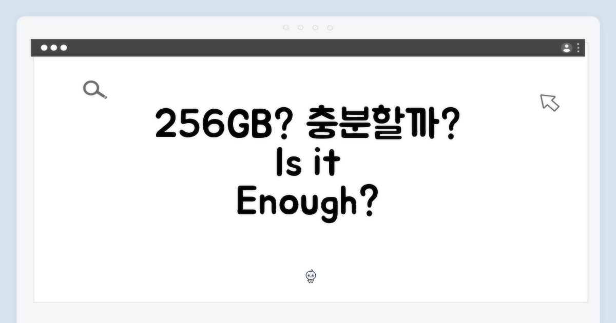 256GB, 당신에게 충분한가?