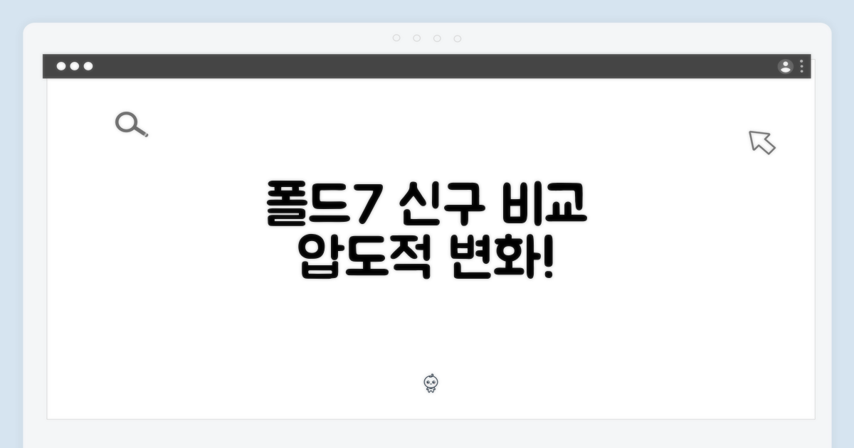 새 폴드7 vs 구형 비교