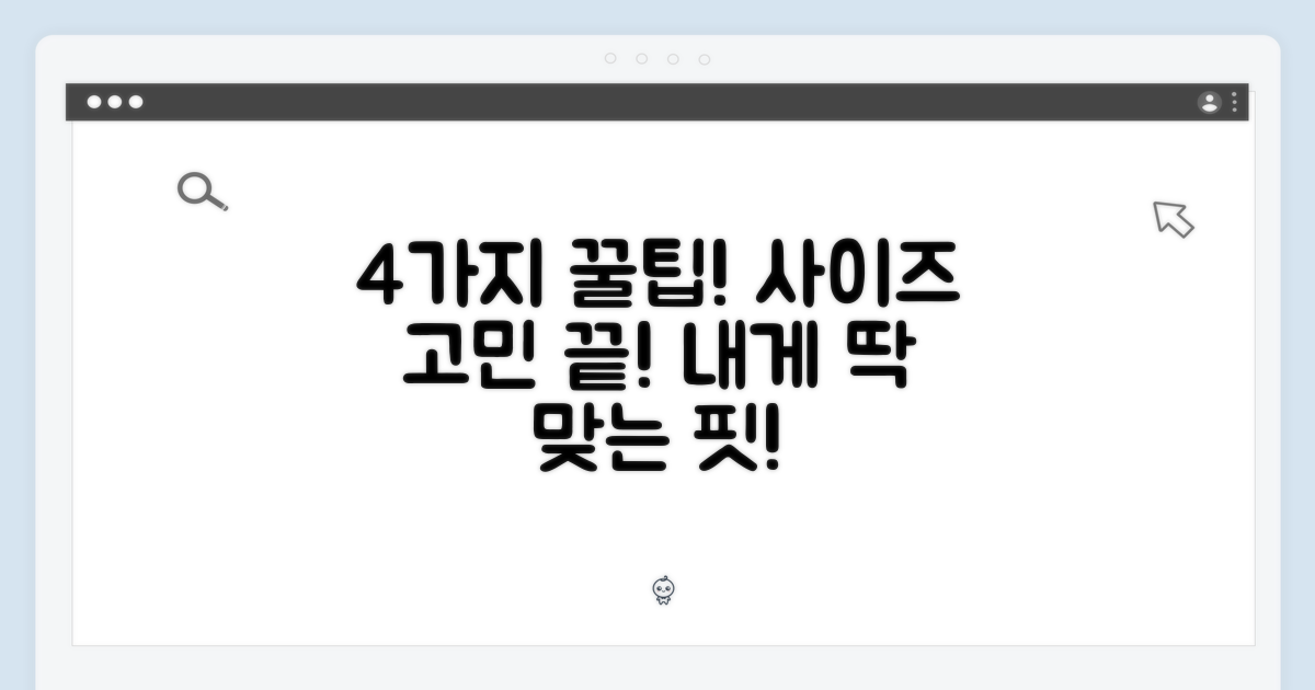 4가지 사이즈 팁