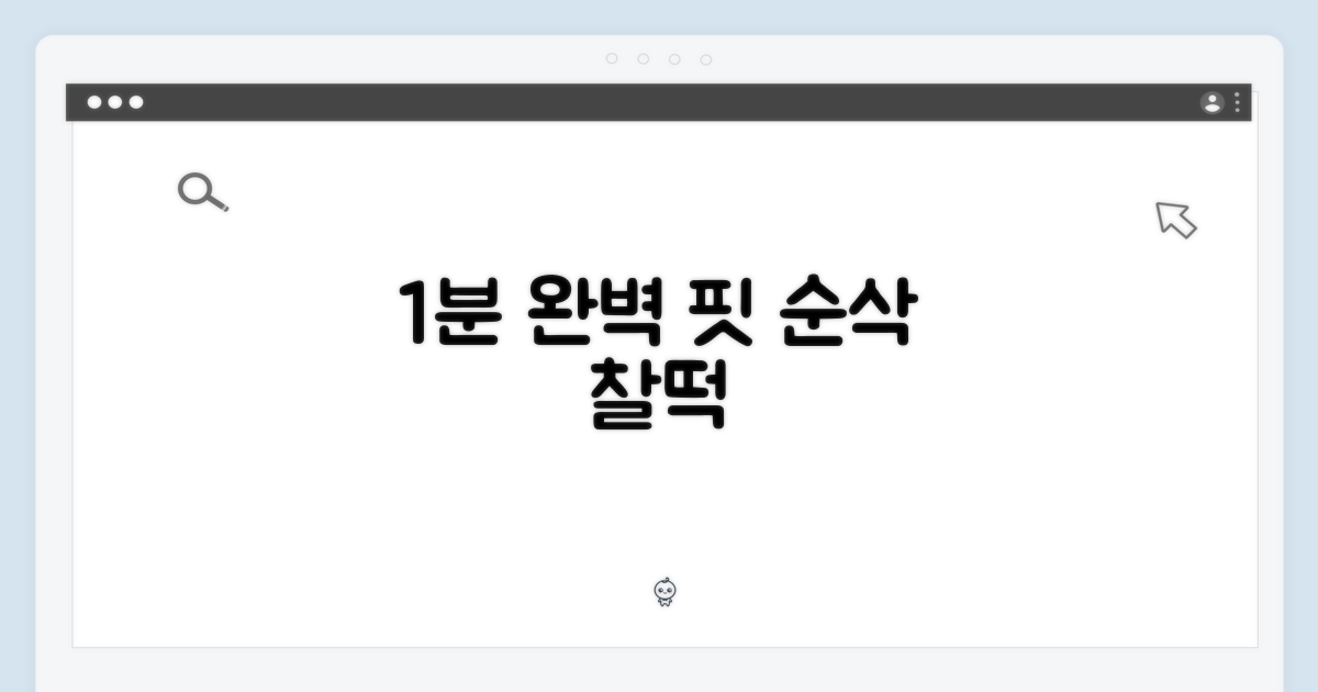 1분 만에 완벽 핏
