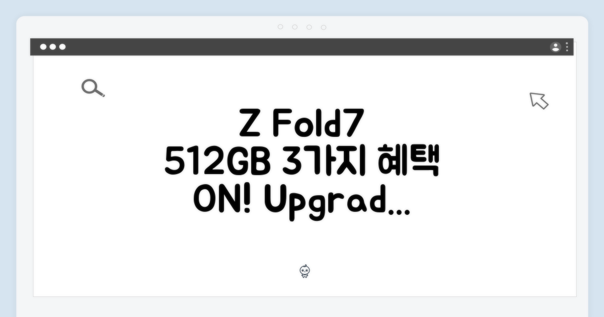 Z Fold7 512GB, 3가지 변경 혜택