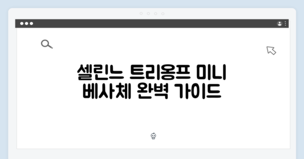 셀린느 트리옹프 미니베사체 완벽 가이드