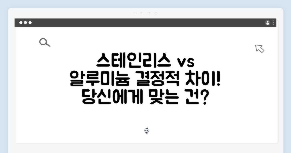 스테인리스 스틸 vs 알루미늄