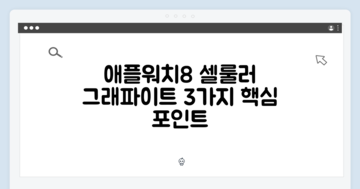 애플워치8 셀룰러 그래파이트 41mm: 3가지 핵심 포인트