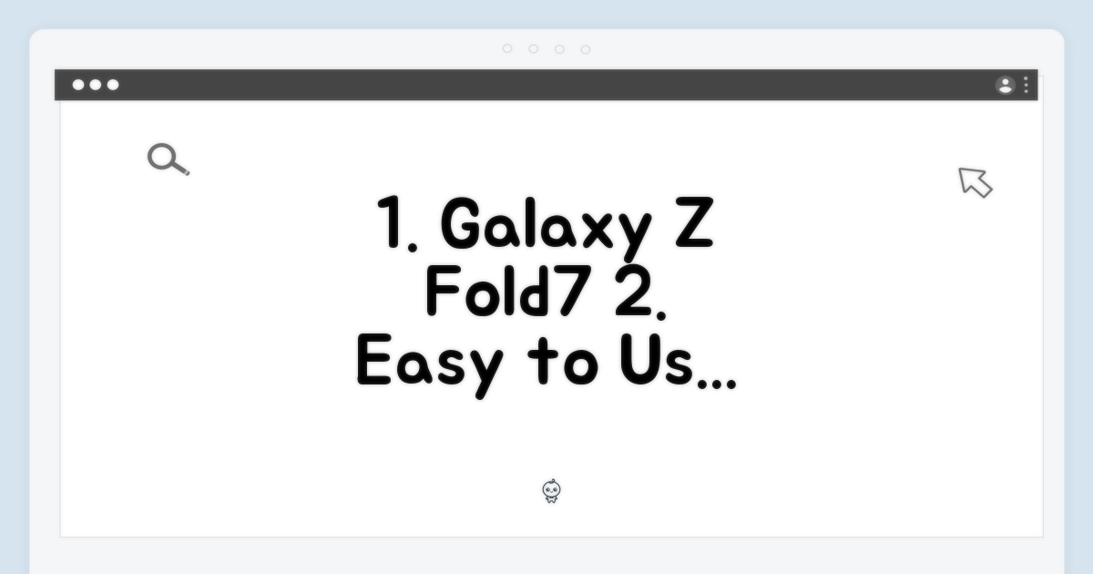 갤럭시 Z 폴드7, 누구나 쉽게! 512GB 블루