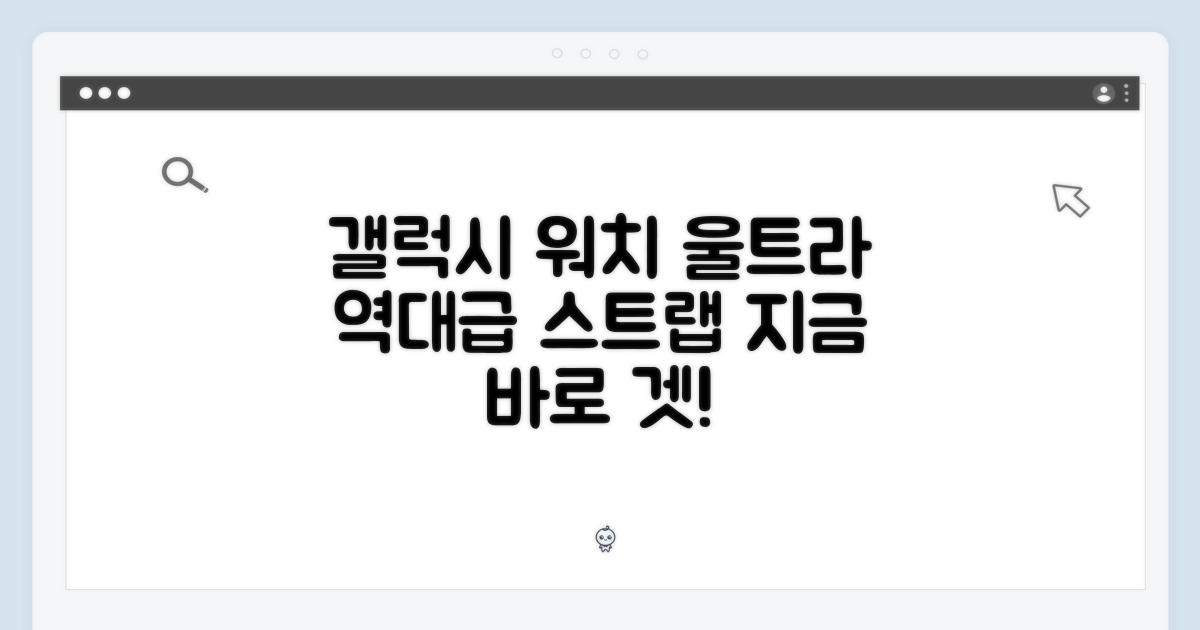 갤럭시워치8/7 울트라 스트랩, 지금 구매하세요!