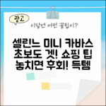 셀린느 카바스 백 미니, 초보자도 쉽게 겟!