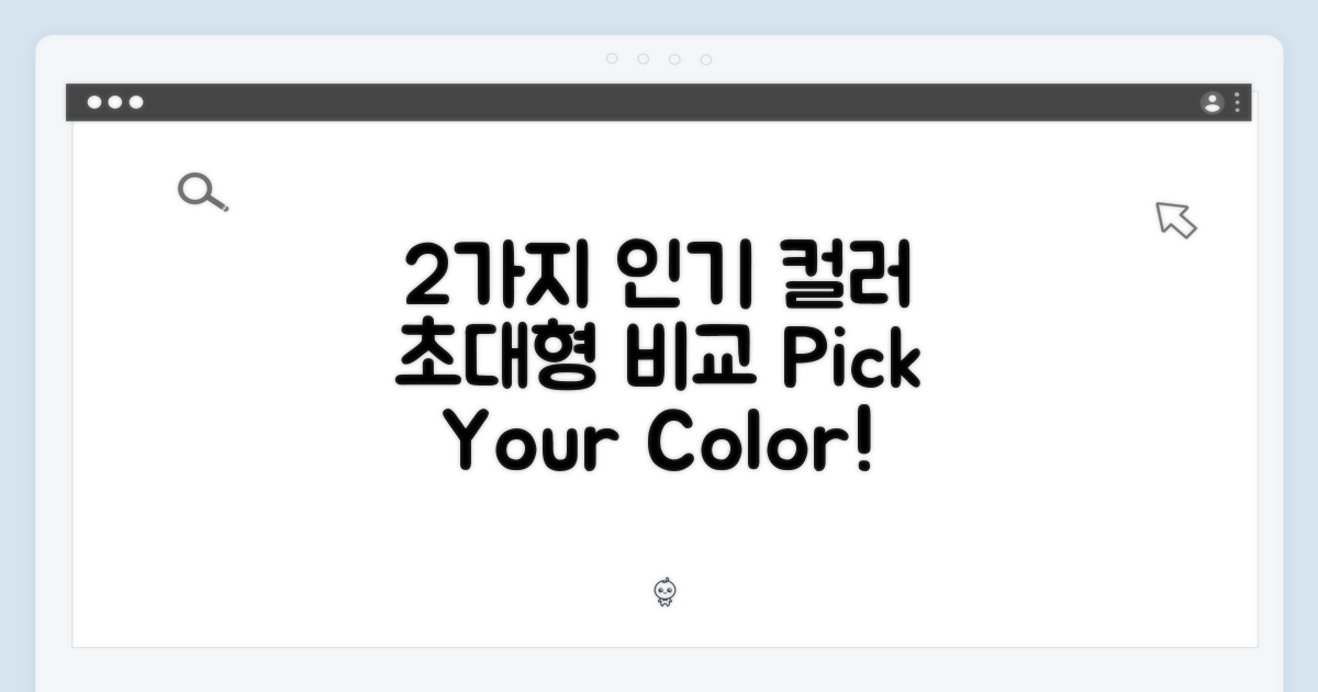 2가지 인기 컬러 비교