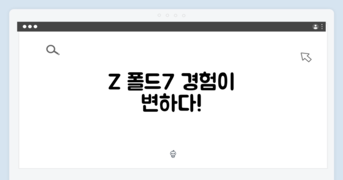 Z 폴드7, 당신의 경험을 바꾸다