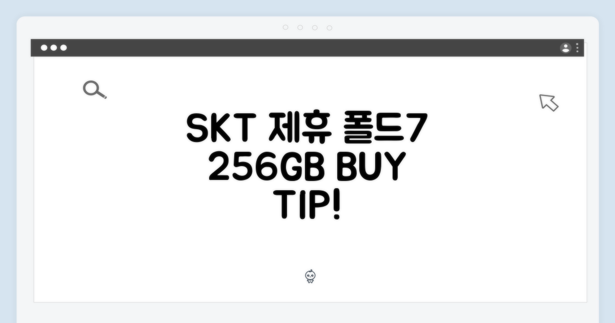 SKT 제휴, 폴드7 256GB 구매 팁