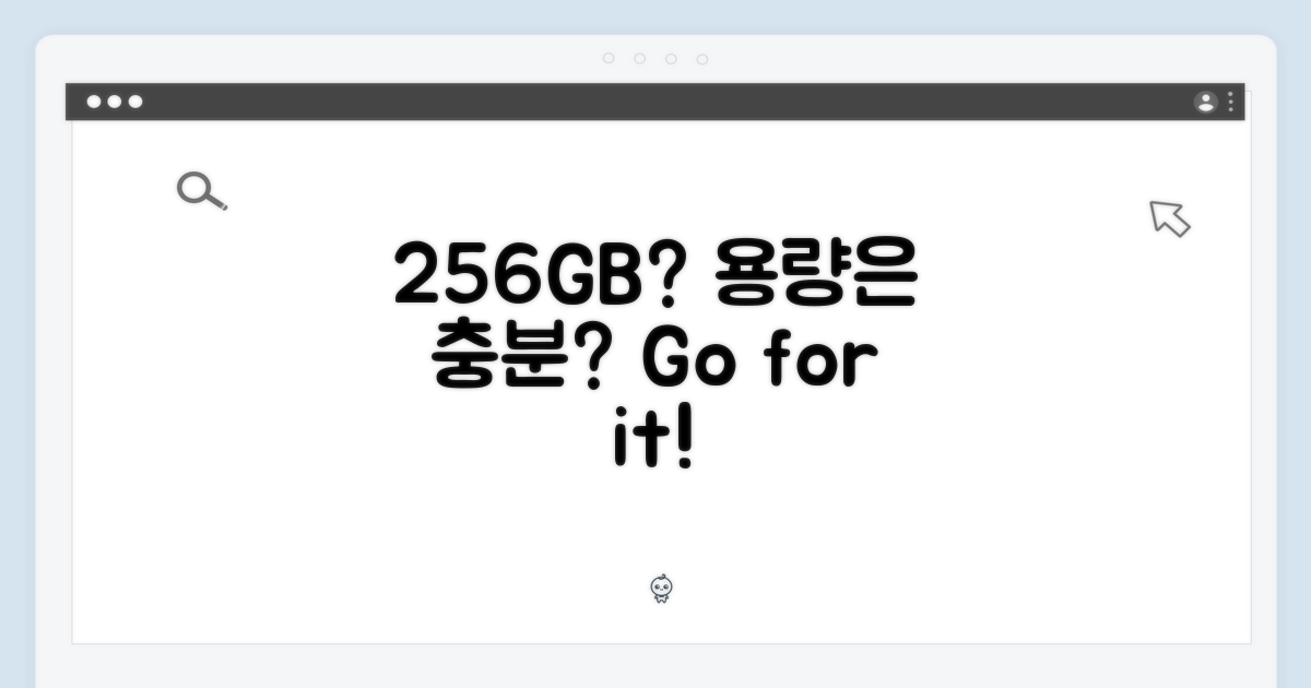 256GB, 용량은 충분할까?