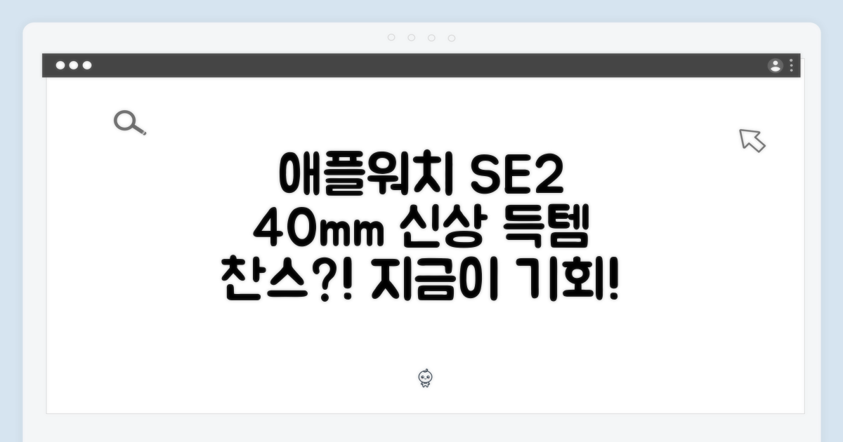 애플워치SE2 40mm 새 제품, 득템 찬스일까요?