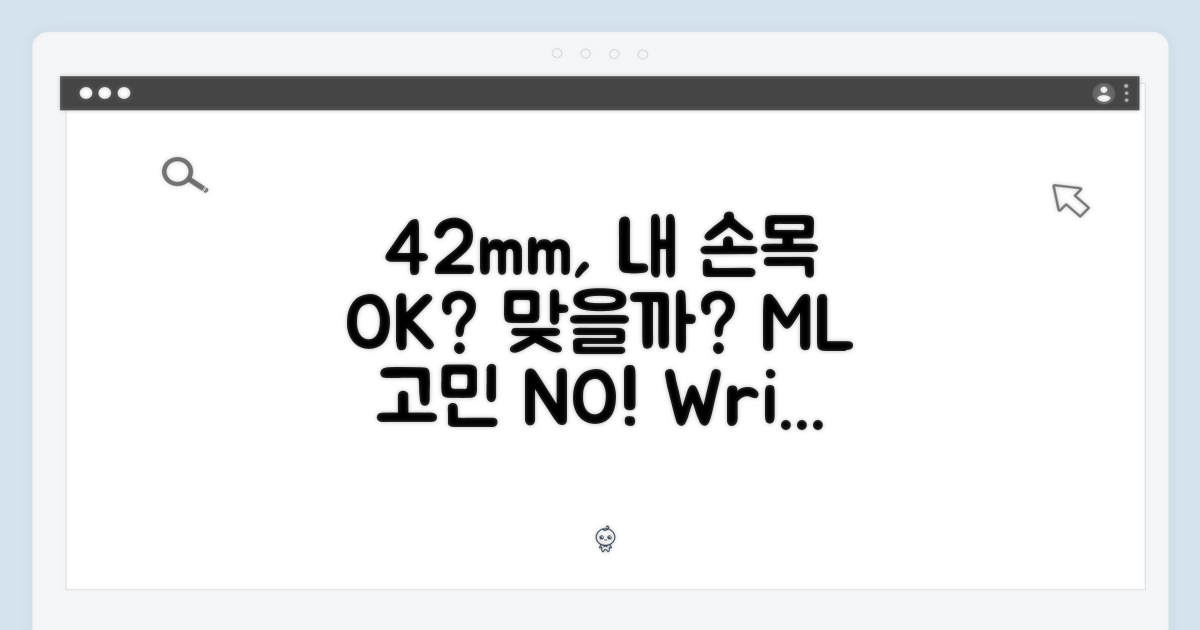 42mm, 내 손목에 맞을까?