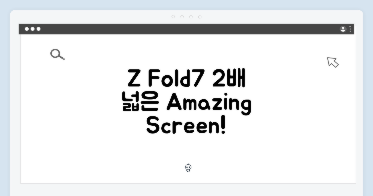 Z 폴드7, 2배 넓은 화면