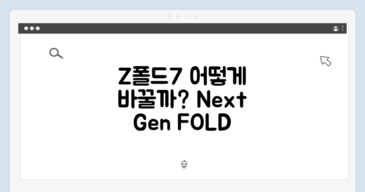 Z폴드7, 어떻게 바꿀까?
