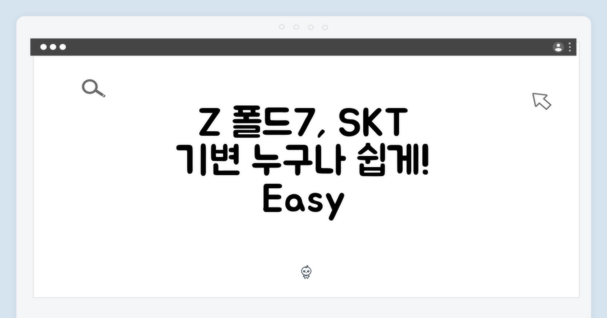 SKT 기기변경: Z폴드7, 누구나 쉽게!