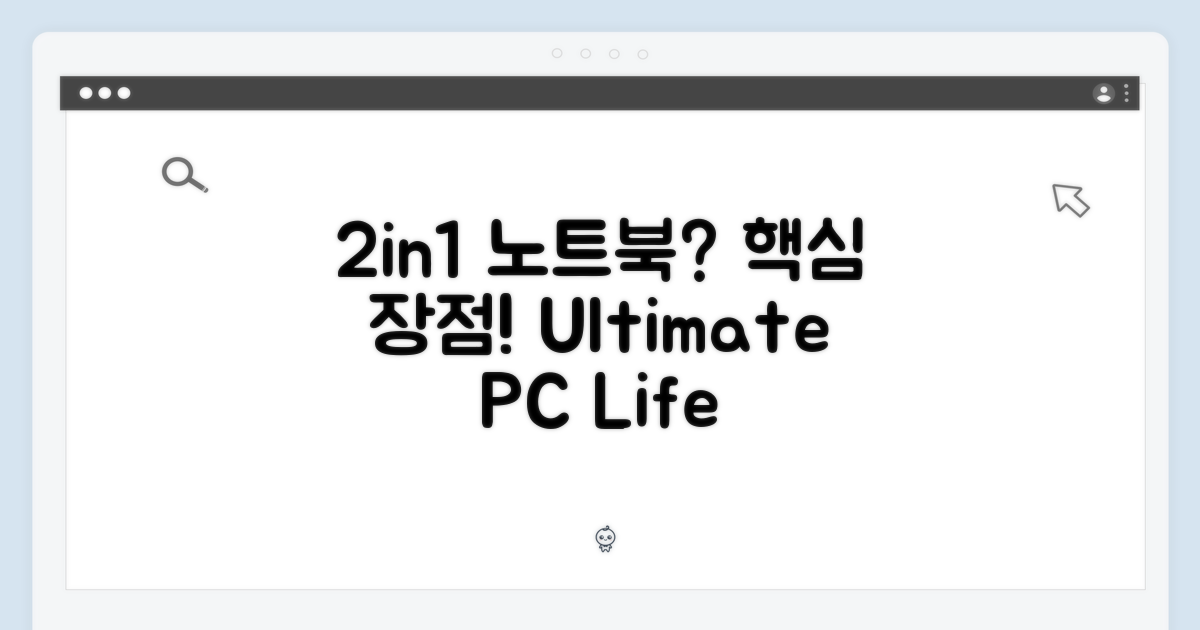 2in1 노트북 장점
