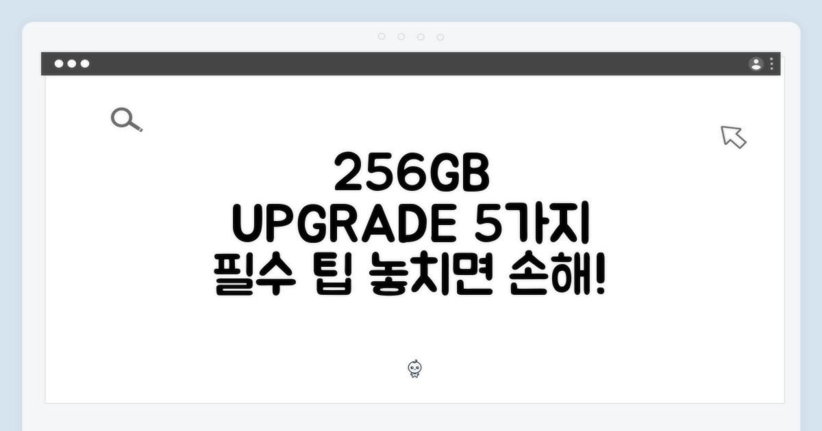 256GB, 5가지 업그레이드