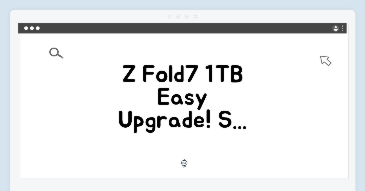 SKT Z Fold7 1TB, 쉽고 빠른 기변!