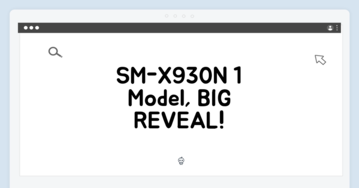 1가지 모델, SM-X930N!