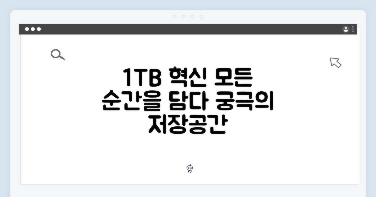 초고성능 1TB, 당신의 모든 것을 담다