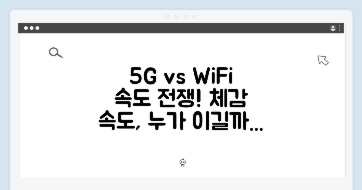 5G+WiFi, 속도 체감은?
