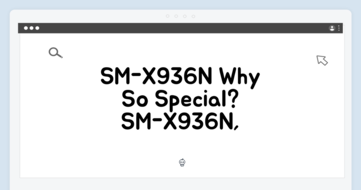 SM-X936N, 왜 특별할까?