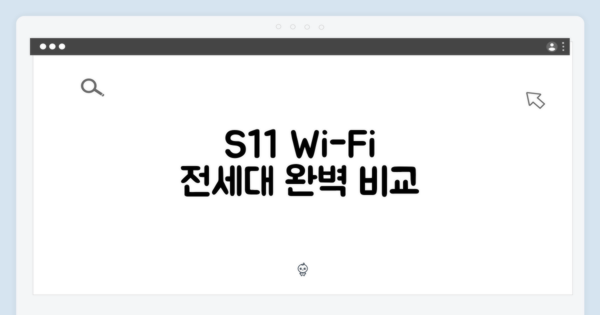 S11 와이파이, 이전 모델과 비교