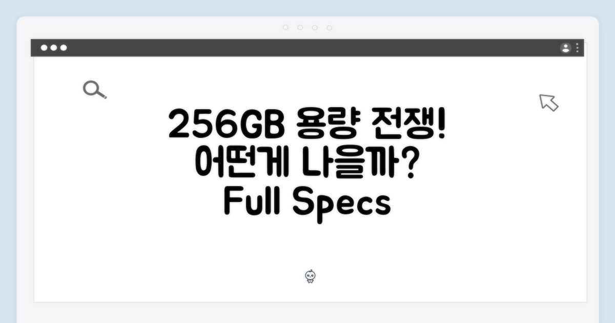 256GB, 용량 비교 분석