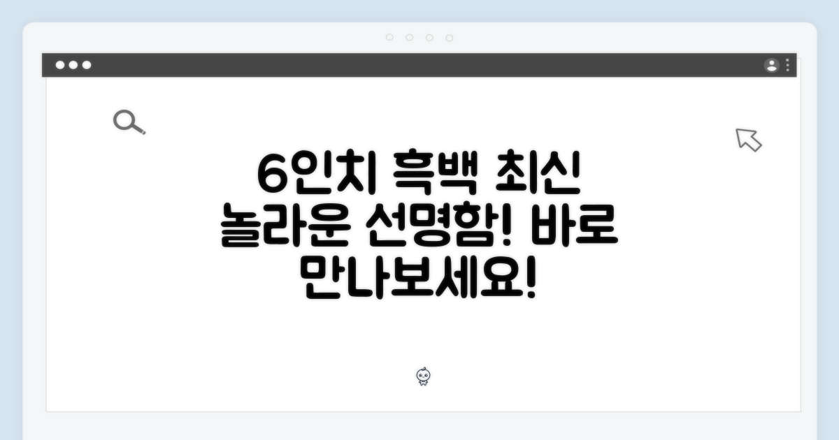 6인치 흑백 최신 모델