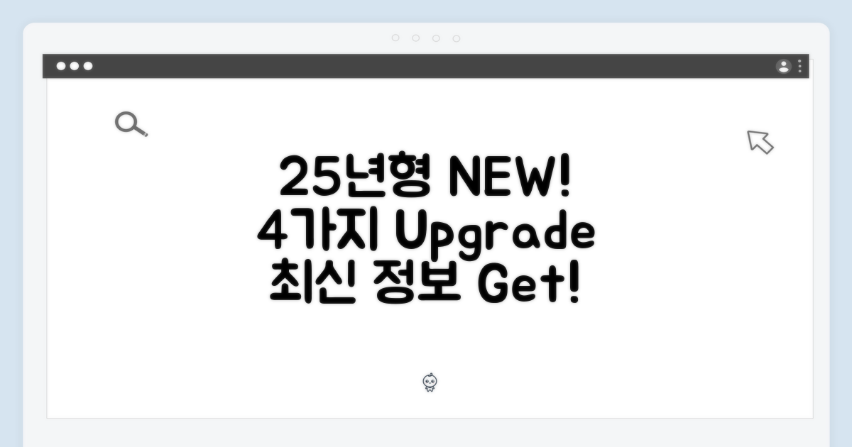 25년형, 4가지 업그레이드