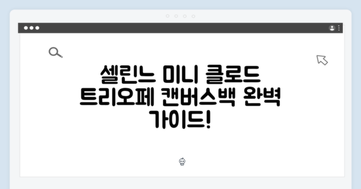 셀린느 미니 클로드 트리오페 캔버스백 완벽 가이드