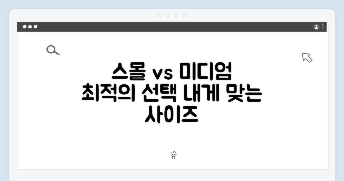 스몰 vs 미디엄, 최적의 선택