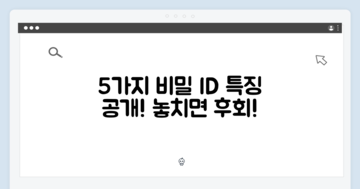 5가지 시크릿 ID 특징