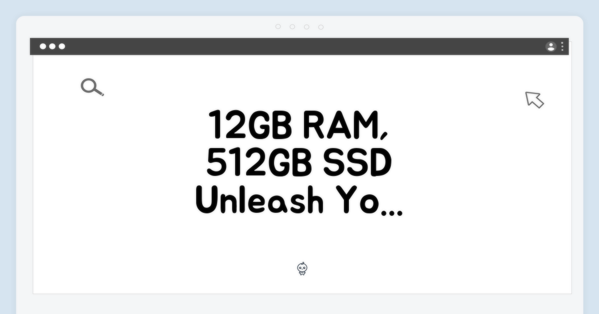 12GB 램, 512GB 저장 공간: 당신의 모든 가능성을 담다