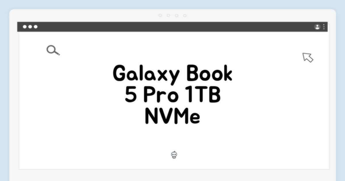 갤럭시북5 프로 1TB NVMe 교체: 3단계 업그레이드