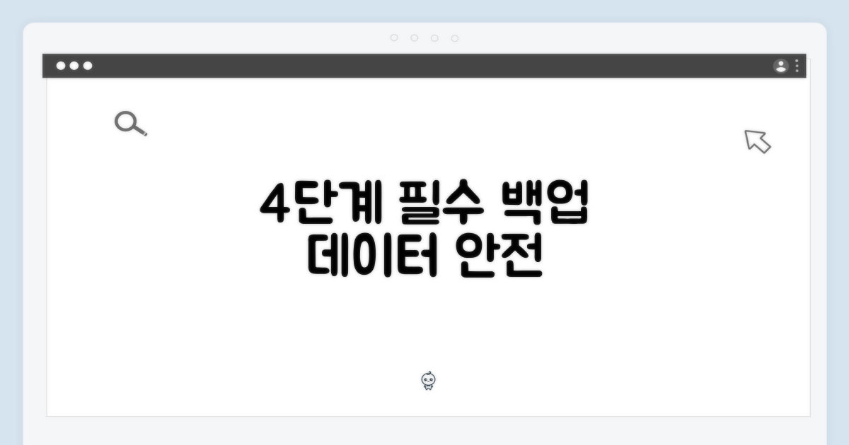 4단계 데이터 백업 필수