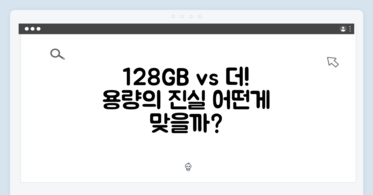 128GB vs 그 이상: 저장공간의 진실