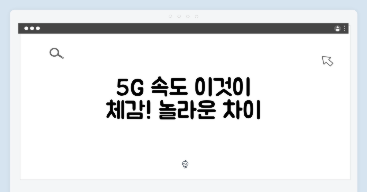 5G 속도, 체감의 차이
