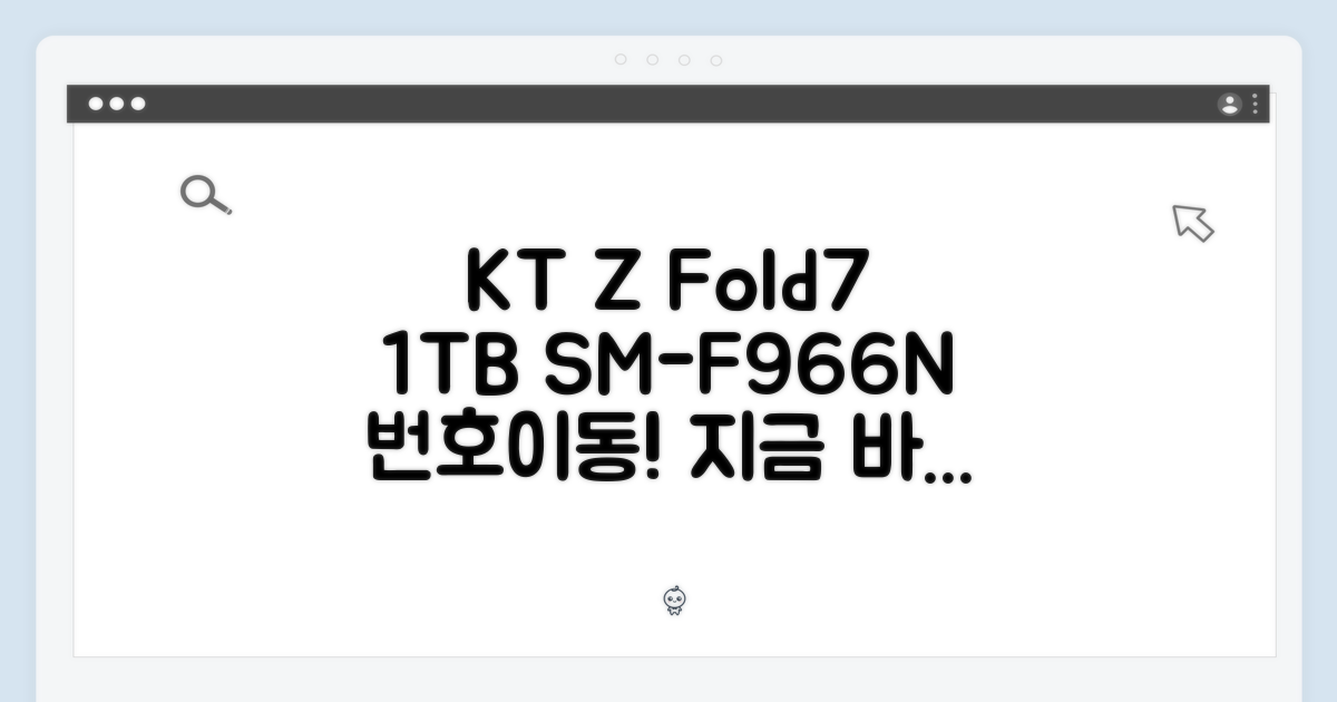 KT 번호이동, 갤럭시 Z Fold7 1TB(SM-F966N) 궁금하신가요?