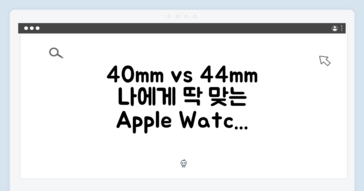 40mm vs 44mm: 당신에게 맞는 사이즈
