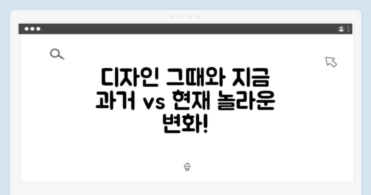 디자인, 과거와 현재 비교