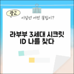1. 라부부 3세대 키링: 시크릿 ID 자아 가이드