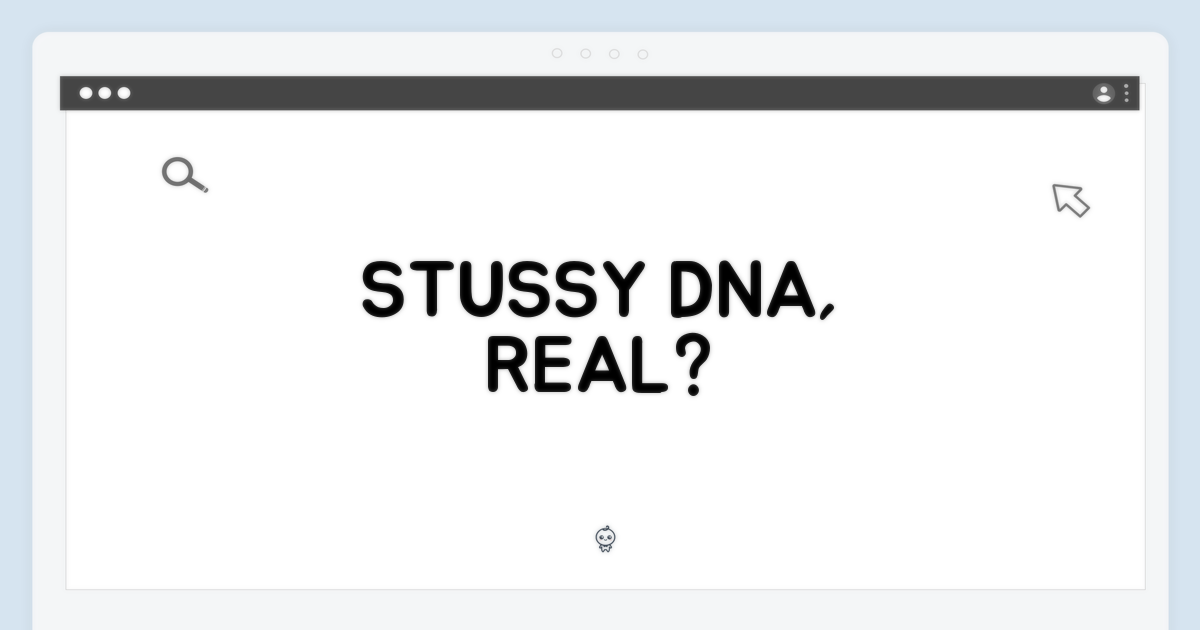 스투시 반팔, DNA 마저 완벽할까?