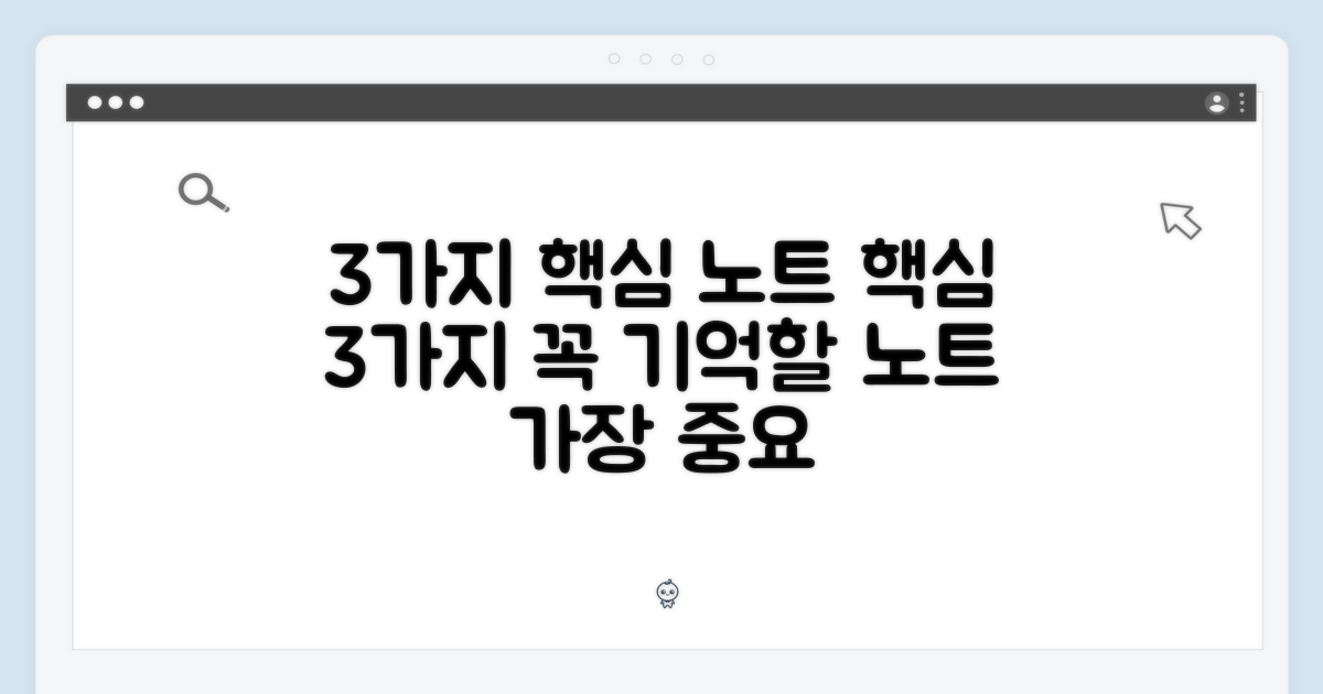 3가지 핵심 노트