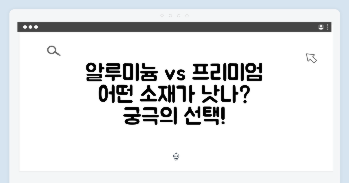 알루미늄 vs 프리미엄 소재