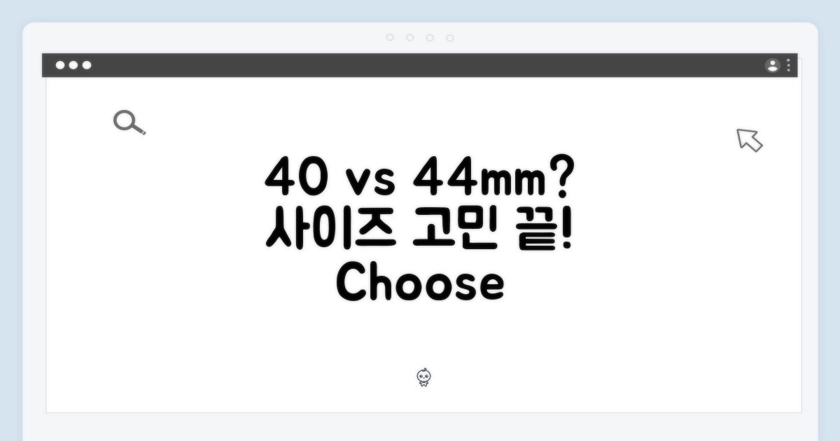 40mm vs 44mm 선택