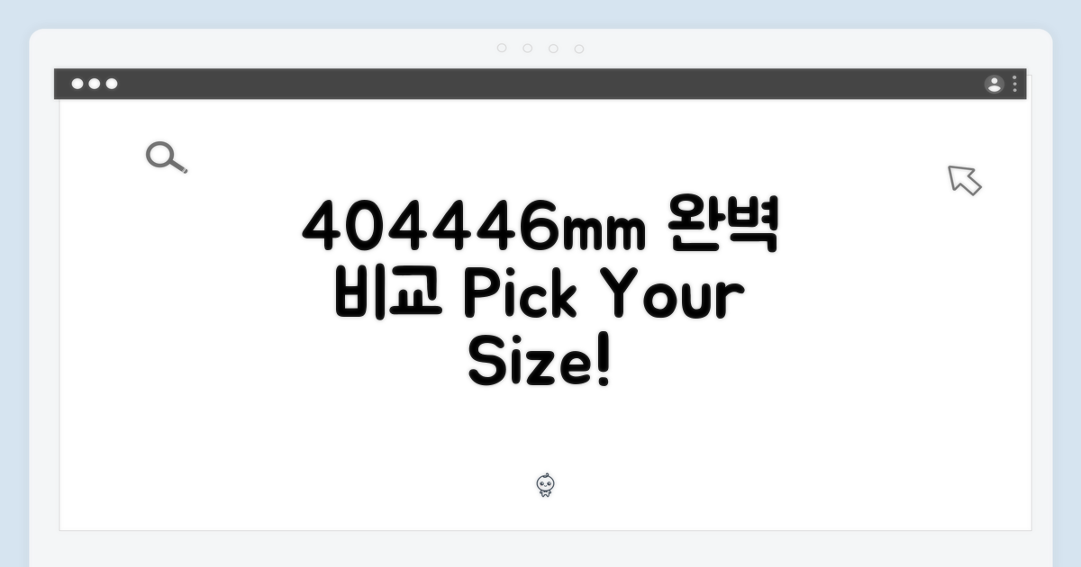 40/44/46mm 모델 비교 추천